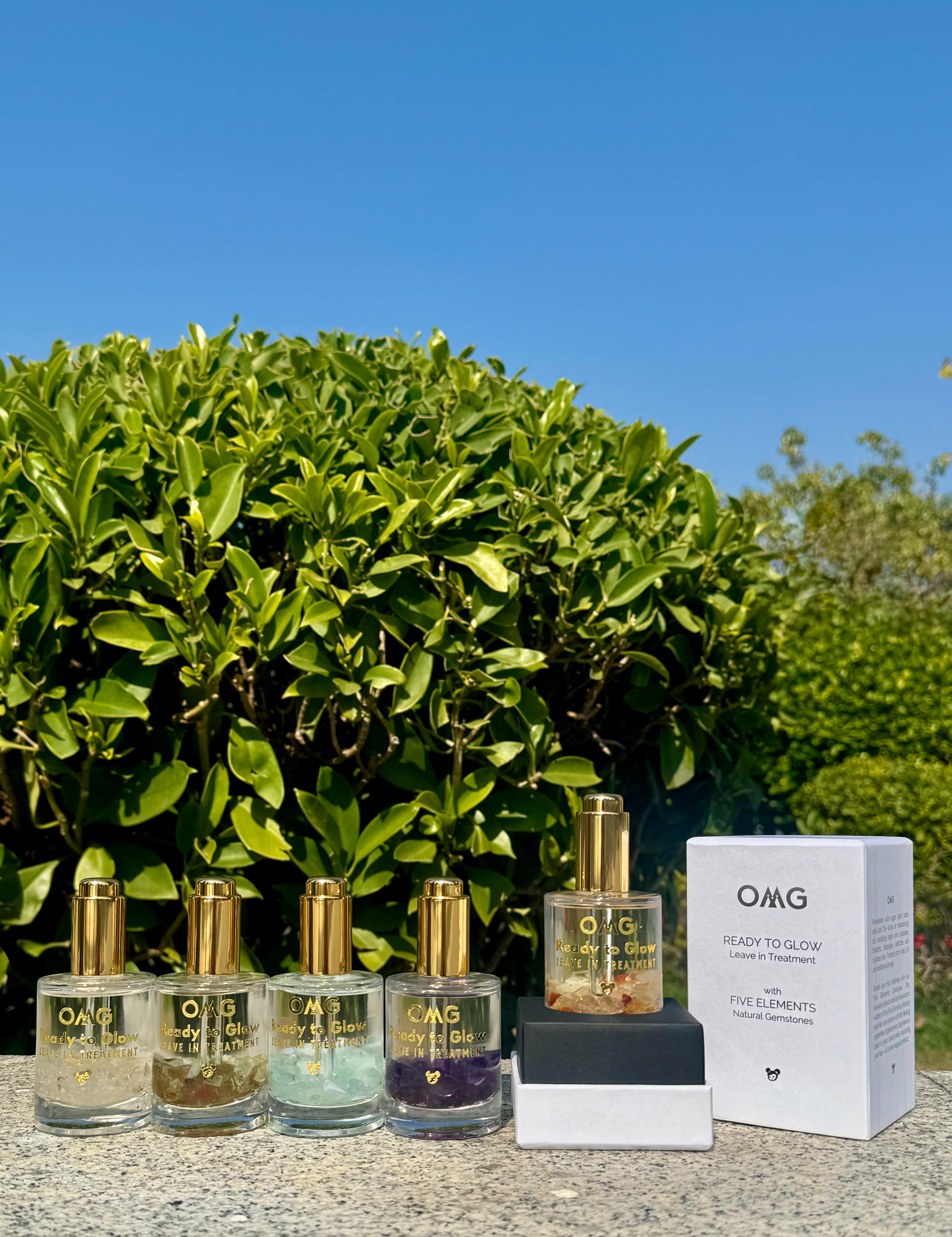 OMG x The Crystaling 'Ready to Glow' Leave-in Treatment with Five Elements Natural Gemstones (50ml),SHHH,OMG shampoo,OMG haircare,Scape care,Hair loss treatment ,Hong Kong Hair repair treatment ,Anti-hair loss shampoo,毛躁頭髮打理, 受損髮質修復, 頭髮開叉處理 ,Frizzy hair management, Damaged hair repair,頭髮 再生 ,生髮, 頭髮毛躁, hair loss,頭髮修護