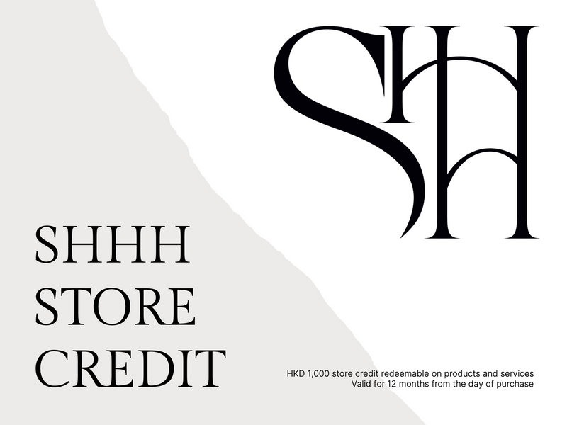 SHHH Store Credit HKD1,000,SHHH,OMG shampoo,Kore,hong kong salon,洗頭水,上環 hair salon,hair salon sheung wan,hair salon central,hair spa hong kong,luxury hair salon