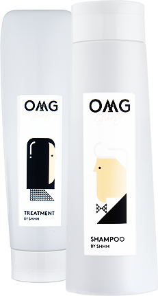 OMG Glossy Set (2pcs),SHHH,OMG shampoo,Kore,hong kong salon,洗頭水,上環 hair salon,hair salon sheung wan,hair salon central,hair spa hong kong,luxury hair salon