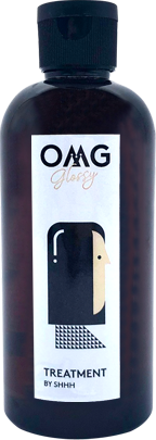 OMG Glossy Treatment - 100% Recycled PET Refillable Bottle (230g),SHHH,OMG shampoo,Kore,hong kong salon,洗頭水,hairdresser hong kong,hair salon,hair salon near me,中環salon,美髮